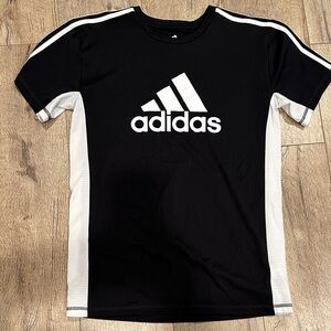 Adidas Black and White Sports Tee